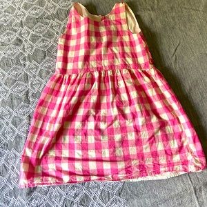 Gap Girls Size Small Pink Buffalo Plaid Dress